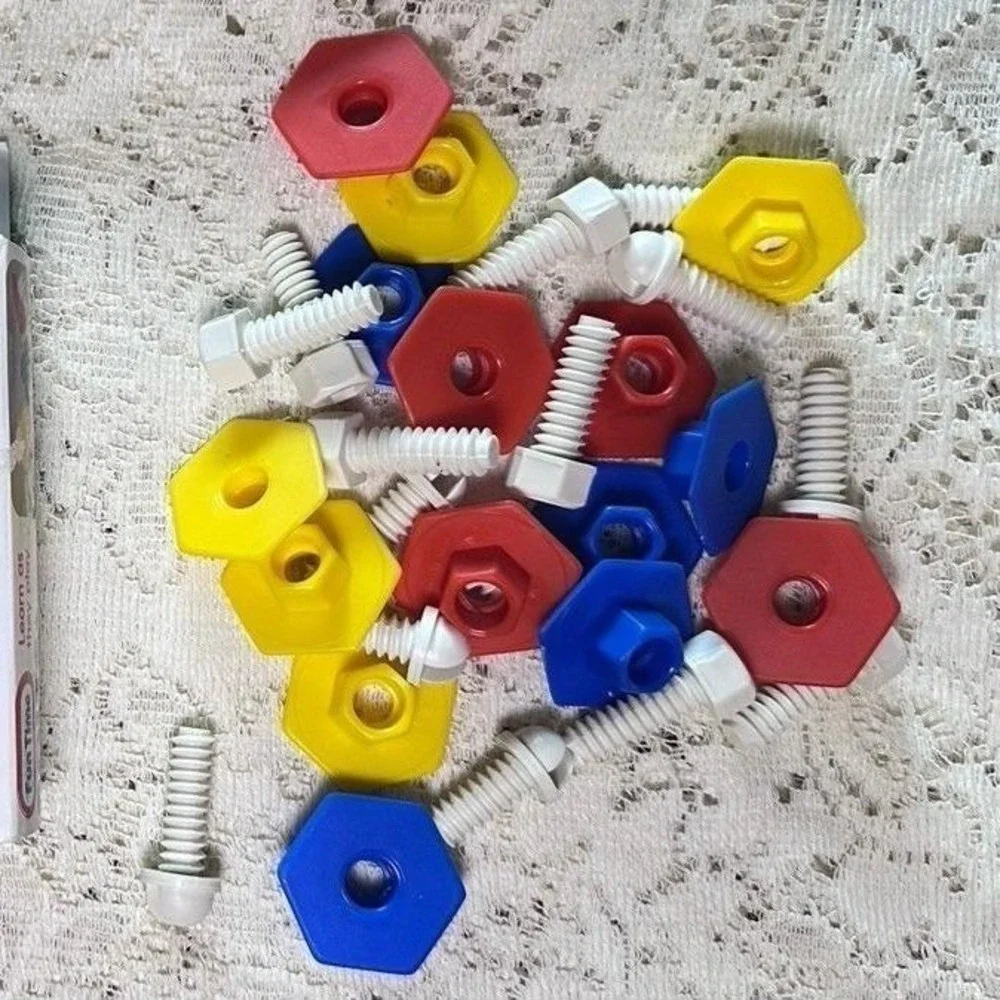 Fun Time Early Experiences Bolts N‎ Nuts Building Toy Set Ages 3+ Hand-Eye Coord
